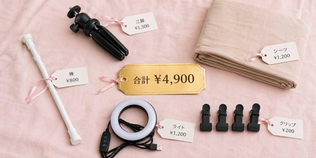 顔出しなしライブチャット 機材セット ¥5,000｜初心者向け最低限の配信機材一式